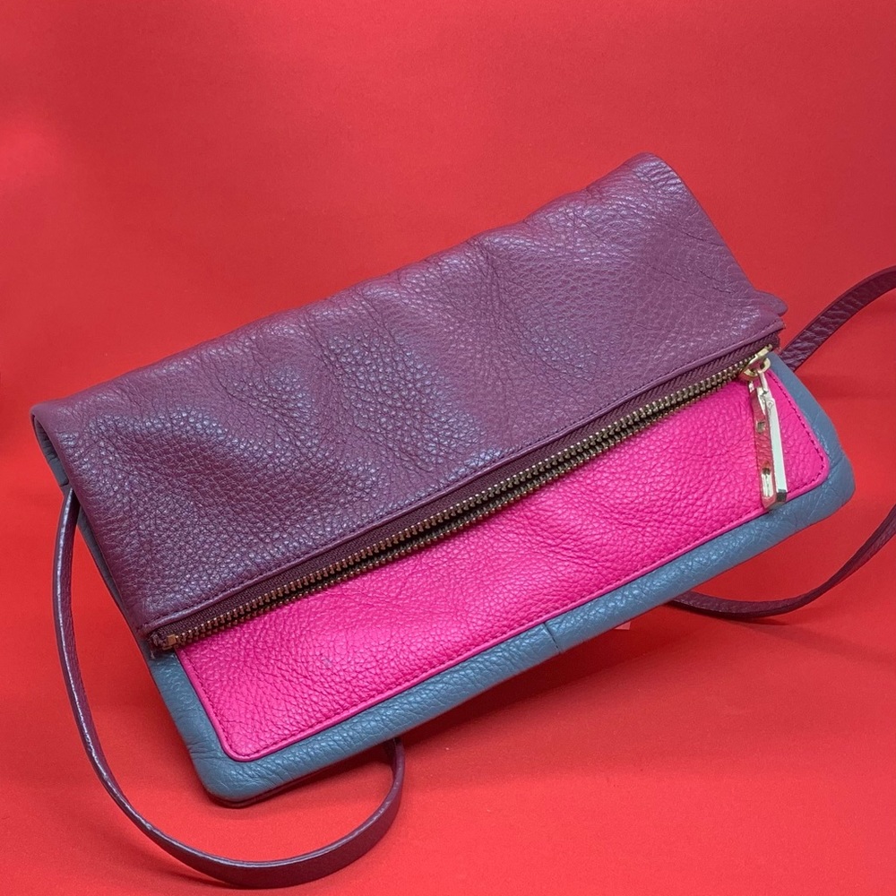 Gap Leather pink crossbody/clutch